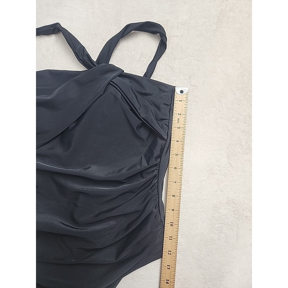 Live Life On The Beach Black Large One Piece Woman's Swimsuit - Size: L- Black - Picture 2 of 6